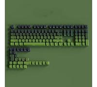 FKRTQIYN Gradiente Grigio RGB retroilluminato PBT a Doppio tiro Keycaps Compatibile con tastiere di Gioco Meccanico MX con Incisione Laterale(05)
