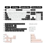 FKRTQIYN KBDIY 174 Retro GMK Blue Samurai PBT Chiave a Doppio Colpo Set Compatibile con Switch MX tastiere da Gioco Meccanico(GMK Olivia)