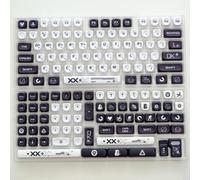 FKRTQIYN KBDIY GMK Blue Samurai KeyCaps Coreano PBT Personalizzato KoA Profilo Compatibile con tastiere meccaniche per Il Gioco Carino 130 Set per Switch MX Fai da Te(Print Stream-KR)