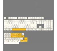 FKRTQIYN Kbdiy retro 143 keycap set pbt matcha koa compatibile con moa in stile 7u iso per tastiere meccaniche russo coreano giapponese(Honey Milk-EN)