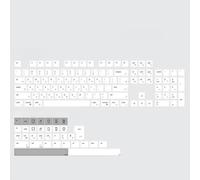 FKRTQIYN Kbdiy retro 143 keycap set pbt matcha koa compatibile con moa in stile 7u iso per tastiere meccaniche russo coreano giapponese(MAC Apple Style-KR)