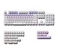 FKRTQIYN Panda Cartoon Anime KeyCaps PBILE Profilo MOA Compatibile con MX Switch Mechanical Taste Tye Sub Accessori Personalizzati(Purple Rabbit)