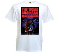 FKXCNHAA The Texas Chain Saw Massacre v18 T shirtmovie Poster WhiteL