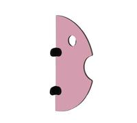 FKXSXAZ Divisorio per WC con Schermo per orinatoio, divisorio da Parete per Bambini Multicolore, Dimensioni Multiple, Pannello in Resina ad Alta densità (Rosa 1 Pezzo, 11,8 x 23,6 Pollici)