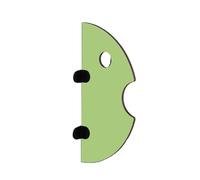 FKXSXAZ Divisorio per WC con Schermo per orinatoio, divisorio da Parete per Bambini Multicolore, Dimensioni Multiple, Pannello in Resina ad Alta densità (Verde 2 Pezzi, 15,7 x 23,6 Pollici