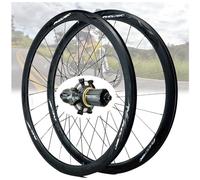 FKXSXAZ Ruote per bici da corsa 700C, set di ruote da strada anteriore e posteriore, mozzo 7075 in alluminio C/V, ruota freno a 24 fori, altezza cerchione 40 mm, per cassette a 7/8/9/10/11 velocità