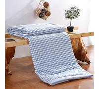 FkYstrix Morbido Cotone Trapunta Leggero e Traspirante per L'Estate Decorazione Domestica Lavabile Coperta Refrigerante per Divano Letto Fa(200x230cm(78.7x90.6in), Blue)