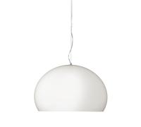 FL/Y Lampadario media Bianco Opaco/ paralume interno Nero