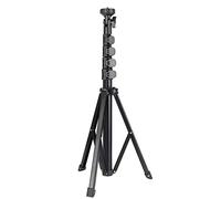 FL019 Treppiede per Fotografia con Supporto per Luce, Staffa per Fotografia Supporti per Studio Fotografico per Video Supporto per Luce Regolabile Multifunzione in Lega di