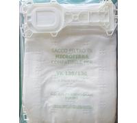 FL135 Confezione 6 Pezzi Sacchetti in Microfibra ASPIRAPOLVERE di Ricambio Compatibile con: Marca : VORWERK Folletto Modello : Kobold VK 135, VK 136