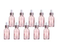 Flaconcini Contagocce in Vetro Rosa da 30ml per Oli Essenziali | Confezione da Trenta Pezzi, Ricaricabili e Portatili, per Miscele Artigianali, Profumi, Amici e Persone Care