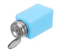 Flacone a Pompa per Alcol Isopropilico 200ml in Plastica Blu | Flacone Pompa per Cura Unghie e Cosmetici, Previene il Riflusso del Liquido, Mantiene fuori Impurità