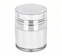 Flacone airless da 15ml/30ml/50ml/100ml, vasetto per crema sottovuoto, dispenser ricaricabile per idratante, flacone con pompetta a pressione per lozione, siero, cosmetici, ideale per viaggi e bagno 1