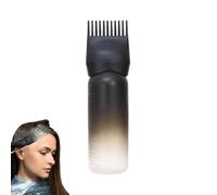 Flacone applicatore a pettine a radice - 180 ml applicatore olio per capelli, bottiglia per capelli, graduata, strumento di distribuzione del liquido, colorazione, cura del cuoio