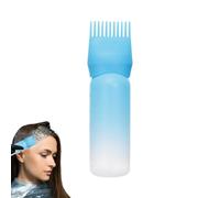 Flacone applicatore a pettine a radice - 180 ml applicatore olio per capelli, bottiglia per capelli, graduata, strumento di distribuzione del liquido, colorazione, cura del cuoio