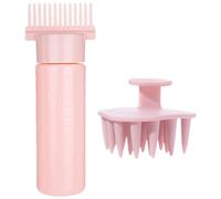 Flacone applicatore pettine per capelli | massaggiatore in pelle capella,180 ml,Dispenser di olio multifunzione bottiglia per ragazze e donne cura colorazione acconciatura styling dei capelli