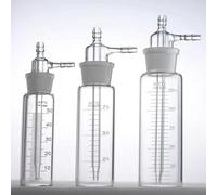 Flacone assorbitore di impatto in vetro da 10 ml a 500 ml - Campionatore di gas da laboratorio for esperimenti, 1 pz.(125ml)