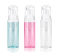 Flacone con pompa in schiuma, 3 flaconi vuoti per shampoo e ciglia, portatili, ricaricabili, per sapone per mani, detergente per ciglia, shampoo, lavaggio viso, cosmetici (mix, 60 ml)