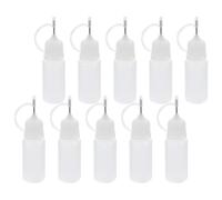 Flacone Contagocce in Plastica e Acciaio Inox 10ml Bianco 30 Pezzi | Dosaggio Preciso di Liquidi e Olio Lubrificante, Preassemblato, per Elettrodomestici e Biciclette