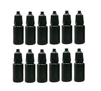 Flacone contagocce in plastica nera ricaricabile vuota da 10 ml con tappo a vite portatile spremibile olio essenziale acqua agente barattolo contenitore cosmetico per viaggi vita quotidiana