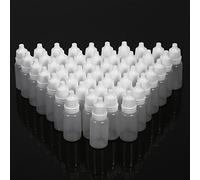 Flacone contagocce liquido Contenitore per liquidi oculari, flacone vuoto, flacone per colliri, 50 pezzi Flaconi comprimibili in plastica vuoti da 10 ml Contenitore per liquidi oculari in plastica Pe