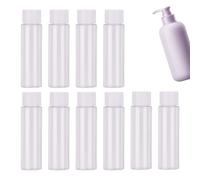 Flacone cosmetico ricaricabile | Kit di 10 flaconi riutilizzabili - Dispersore portatile a prova di perdite 30 ml per crema liquida shampoo gel doccia detergente viso
