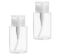 Flacone da Viaggio da 100ml Pompa, Petg, 2 Pezzi per Liquidi | Dispenser a Pressione Controllata, Uso una Mano, Formato 3, 4 Fl Oz, per Vacanza e Borsa Palestra