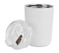 Flacone da vuoto in acciaio inox di grande capacità portatile per la casa con tazza da caffè da 280 ml (bianco)