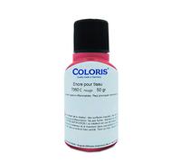 Flacone di inchiostro colore 7060C rosso per contrassegnare i vestiti, resistente ai lavaggi - conforme alle normative europee - 50 ml
