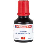 Flacone di ricarica Edding T25 per pennarello indelebile - CapacitÃ 30 ml - Colore rosso NEW