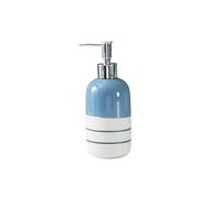 Flacone di sapone Arredamento moderno for il bagno in stile rustico for accessori da cucina Bottiglia con pompa appoggio caduta Dispenser di sapone(Blue/White)