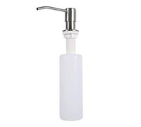 Flacone di sapone ricaricabile, facile da installare, in acciaio inossidabile resistente, ideale per l'uso quotidiano in cucina o in bagno.