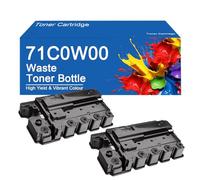 Flacone di toner di scarto compatibile 71C0W00 ad alta capacità, ricambio per stampanti Lexmark C4352 XC4352 CS730de CX730de CX735adse, stampa trasparente,71C0W00-2Set