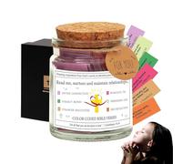 Flacone di versi biblici ispiratori,Versetti biblici ispiratori in un barattolo | Carte di preghiera Vaso di scrittura,Versetti della Bibbia da colorare in un barattolo per emozioni e se