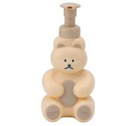 Flacone Dispenser di Sapone 250 Ml/500 Ml Dispenser di Sapone Liquido Per Mani a Forma di Orso di Cartone Animato, Condizionatore con Pompa a Spinta, Contenitore Per Doccia(250ml Creamy)