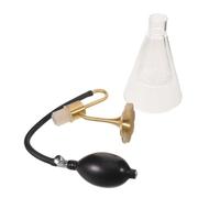 Flacone Olfattivo in Ottone e Vetro con Pompa per Test Fragranze | Portatile e Leggero, per Sale Visita e Aree di Valutazione, con Contagocce Standard e Testa in Ottone