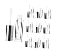 Flacone per Lucidalabbra Vuoto 3ml Argento 10 Pezzi | Petg e Coperchio Abs, per DIY su Lip Gloss e Lipstick, Lavorazione Fine e Chiusura Ben Sigillata