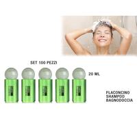 FLACONE SHAMPOO BAGNODOCCIA DAISY ML.20 VERDE CONFEZIONE 100 PEZZI
