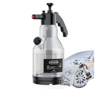 Flacone spray in schiuma, pistola per lavaggio auto, spruzzatore in schiuma da 2 l, compatibile con tubo da giardino, dettagli in schiuma con coperchio di apertura secondaria, design anti- per la