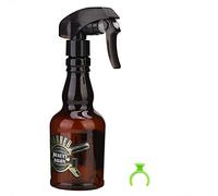 Flacone spray per nebulizzazione fine per capelli retrò da 280 ml, nebulizzatore per piante a pressione portatile, strumenti per capelli da barbiere in plastica per la pulizia (Marrone)