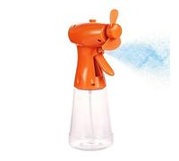 Flacone spray portatile con nebulizzatore d'acqua portatile, con serbatoio da 500 ml, per viaggi all'aperto, estate, sollievo dal calore, blu (arancione)