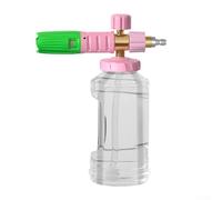 Flacone spray regolabile in schiuma per idropulitrice ad alta capacità, 4000 psi, interfaccia in acciaio inossidabile e ottone, adatto per il lavaggio di veicoli e esterni (polvere verde)