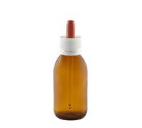 Flacone vetro 125 ml codice 21sf + contagoccia a sigillo 10 pezzi