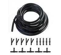 Flaconi 10FT Tubi Lavavetri per Parabrezza Dell’auto,Kit Lavavetri per Parabrezza con Tubo con 15 Pezzi Connettori,Può essere Utilizzato nel SistemaLavacristallo Della Maggior Parte dei Veicoli