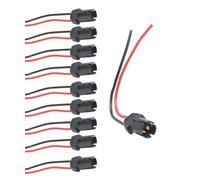 Flaconi 10PCS Adattatore Pre-cablato per Auto,12V 24V T10 Precablato Push Auto Lampadina Portalampada Connettore,Compatibili con un'ampia Gamma di Lampadine Come 501,194,W-5W, 168 e 504