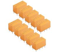 Flaconi 10PCS Relè pour Auto,PCB in Miniatura 6 pin Relè,DPDT relè di Potenza,Adatto per Fari,Antipasto,Pompa del Carburante,Motori Alla Ventola,Corna e Bande di Ottone