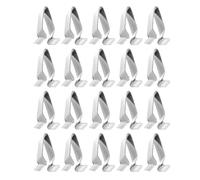 Flaconi 20PCS clip di fissaggio in metallo per interni di veicoli,Auto Cruscotto Clip Del Rivetto Del Metallo,Fermaglio per Cruscotti in Metallo,Clip di Fissaggio in Metallo(Argento)