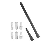 Flaconi 2PCS Antenna Auto Corta,18.5cm/6.5cm Antenne per Auto con 6 Viti,AM/FM Antenna Corta Radio Autos,Adatto per la Maggior Parte Delle auto,Berline,SUV,Camion,ecc.