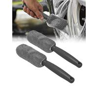Flaconi 2PCS Spazzola Cerchi Auto,Spazzola Pulizia Cerchi Auto,Pulisci Cerchi Auto Spazzola,Spazzola per Lavaggio Cerchi Auto,Adatta a Molti Tipi di Cerchi in Alluminio e Acciaio (Grigio)