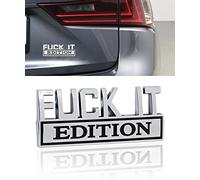 Flaconi 3D Auto Edizione,Auto Emblema Adesivi,Emblema per Auto,Auto Distintivo Dell'emblema Adesivi,Auto Emblema,Auto Adesivo Decalcomania Accessori Esterni,per Auto,Camion,Camper (Argento-Nero, F)